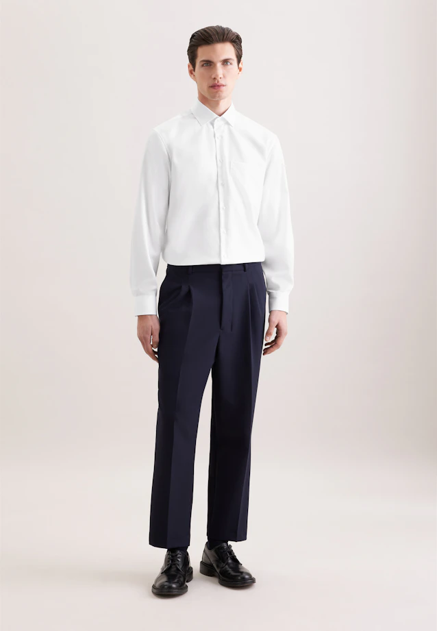 Regular Business shirt Uni in Weiß |  Seidensticker Onlineshop
