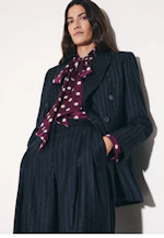 Zweireihiger Blazer mit Pattentaschen aus Flanell in Grau |  Seidensticker Onlineshop