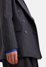 Zweireihiger Blazer mit Pattentaschen aus Flanell in Grau |  Seidensticker Onlineshop