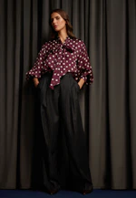 Bundfaltenhose Nadelstreifen aus Flanell in Grau |  Seidensticker Onlineshop