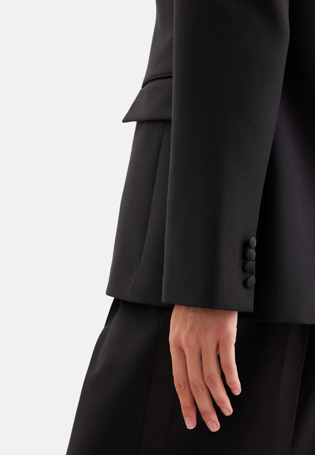 Blazer deux boutons avec poches à rabat in Noir |  Seidensticker Onlineshop