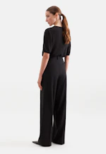 Pleated Wool Blend Trousers in Schwarz |  Seidensticker Onlineshop