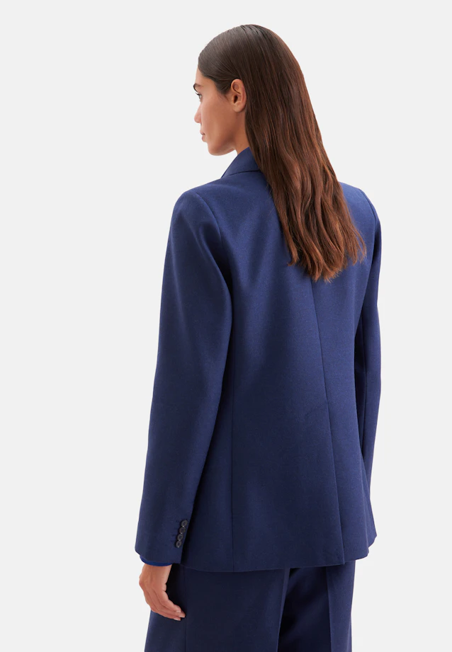 Zweiknopf Blazer mit Pattentaschen aus Wolle in Mittelblau |  Seidensticker Onlineshop