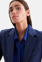 Zweiknopf Blazer mit Pattentaschen aus Wolle in Mittelblau |  Seidensticker Onlineshop