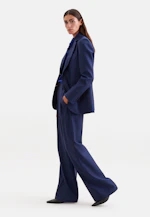 Zweiknopf Blazer mit Pattentaschen aus Wolle in Mittelblau |  Seidensticker Onlineshop