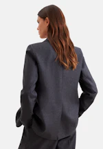Zweiknopf Blazer mit Pattentaschen aus Wolle in Grau |  Seidensticker Onlineshop