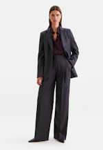 Zweiknopf Blazer mit Pattentaschen aus Wolle in Grau |  Seidensticker Onlineshop