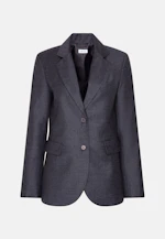 Zweiknopf Blazer mit Pattentaschen aus Wolle in Grau |  Seidensticker Onlineshop