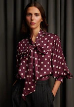 Boxy Bluse mit angesetzter Schluppe in Rot |  Seidensticker Onlineshop