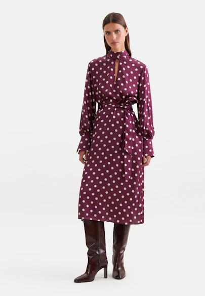Boxy Kleid mit angesetzter Schluppe in Rot |  Seidensticker Onlineshop