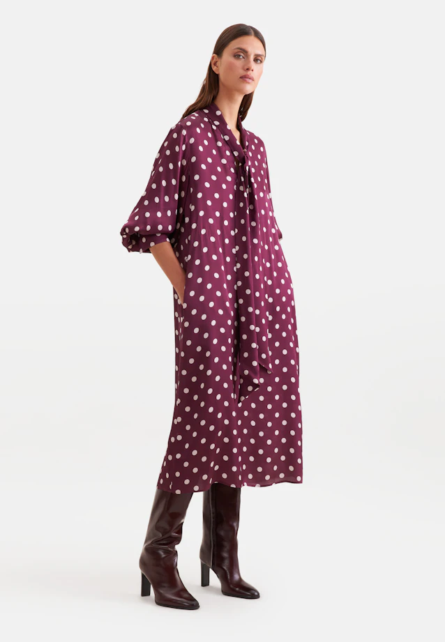 Boxy dress with attached bow tie in Rot |  Seidensticker Onlineshop