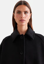 Wool mix  carcoat in Schwarz |  Seidensticker Onlineshop