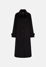 Wool mix  carcoat in Schwarz |  Seidensticker Onlineshop