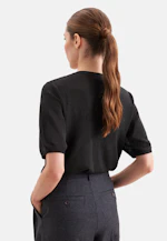Regular Sweater Uni in Schwarz |  Seidensticker Onlineshop