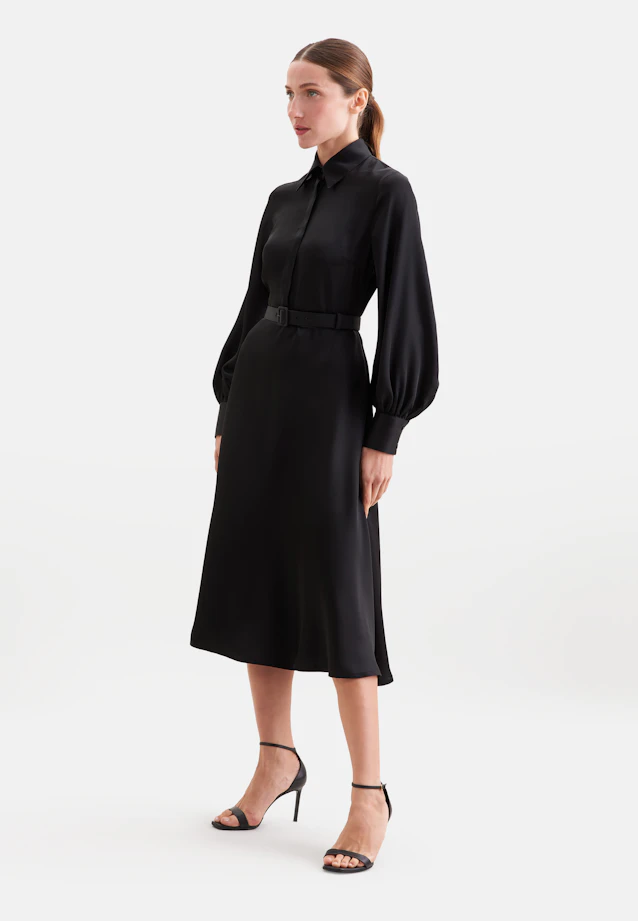 Kleid Uni in Schwarz |  Seidensticker Onlineshop
