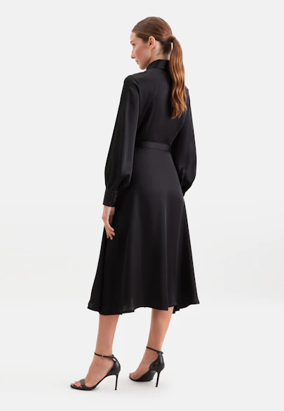 Kleid Uni in Schwarz |  Seidensticker Onlineshop