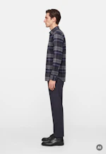Regular Chemise en flanelle carreaux in Bleu Moyen |  Seidensticker Onlineshop