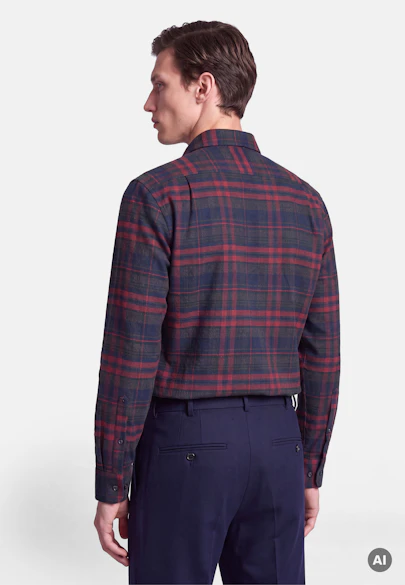 Regular Flannel shirt Check in Rot |  Seidensticker Onlineshop
