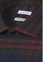 Regular Flanellhemd Karo in Rot |  Seidensticker Onlineshop