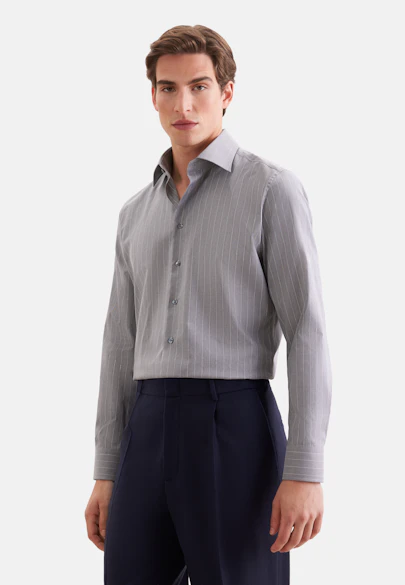Slim Business shirt Stripes in Grey |  Seidensticker Onlineshop