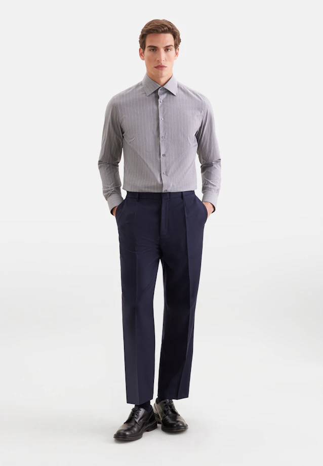 Slim Business shirt Stripes in Grey |  Seidensticker Onlineshop