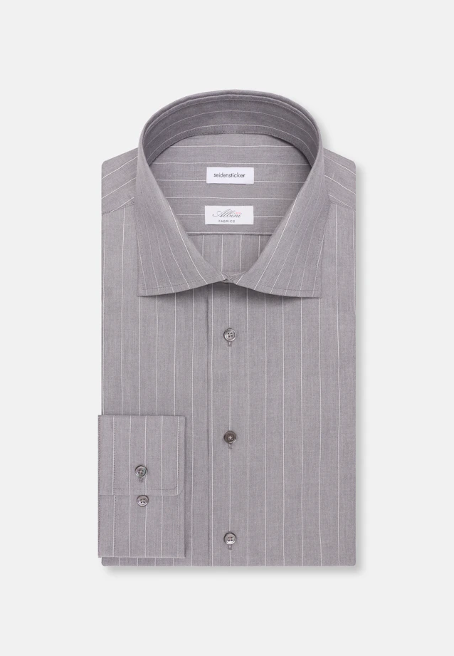 Slim Business shirt Stripes in Grey |  Seidensticker Onlineshop