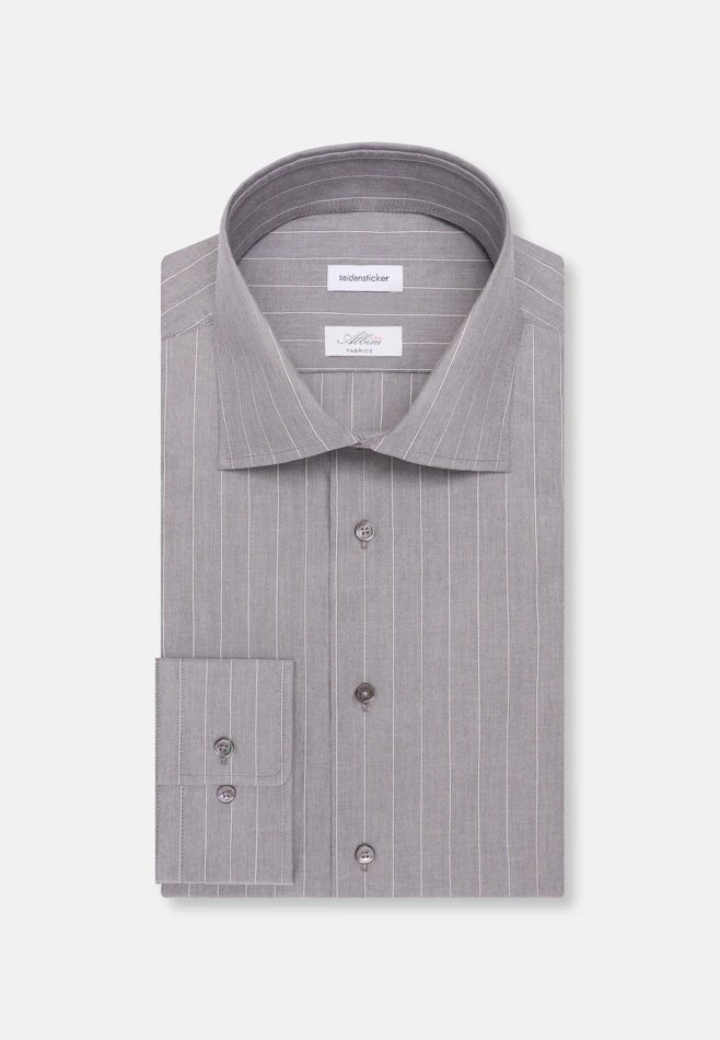 Slim Business shirt Stripes in Grey | Seidensticker online shop