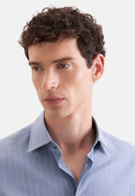 Slim Business shirt Stripes in Mittelblau |  Seidensticker Onlineshop