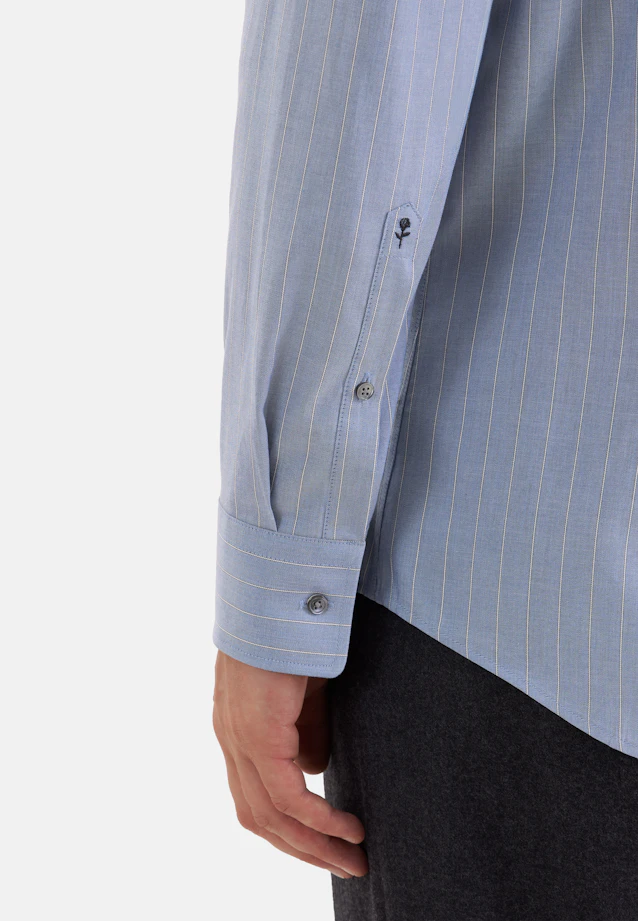 Slim Business shirt Stripes in Mittelblau |  Seidensticker Onlineshop