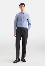 Slim Business shirt Stripes in Mittelblau |  Seidensticker Onlineshop