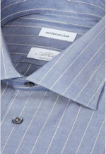 Slim Business shirt Stripes in Mittelblau |  Seidensticker Onlineshop