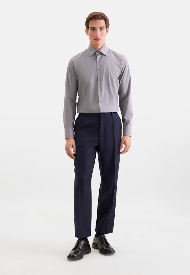 Slim Business shirt Uni in Grey |  Seidensticker Onlineshop