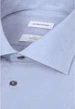 Slim Business shirt Uni in Mittelblau |  Seidensticker Onlineshop