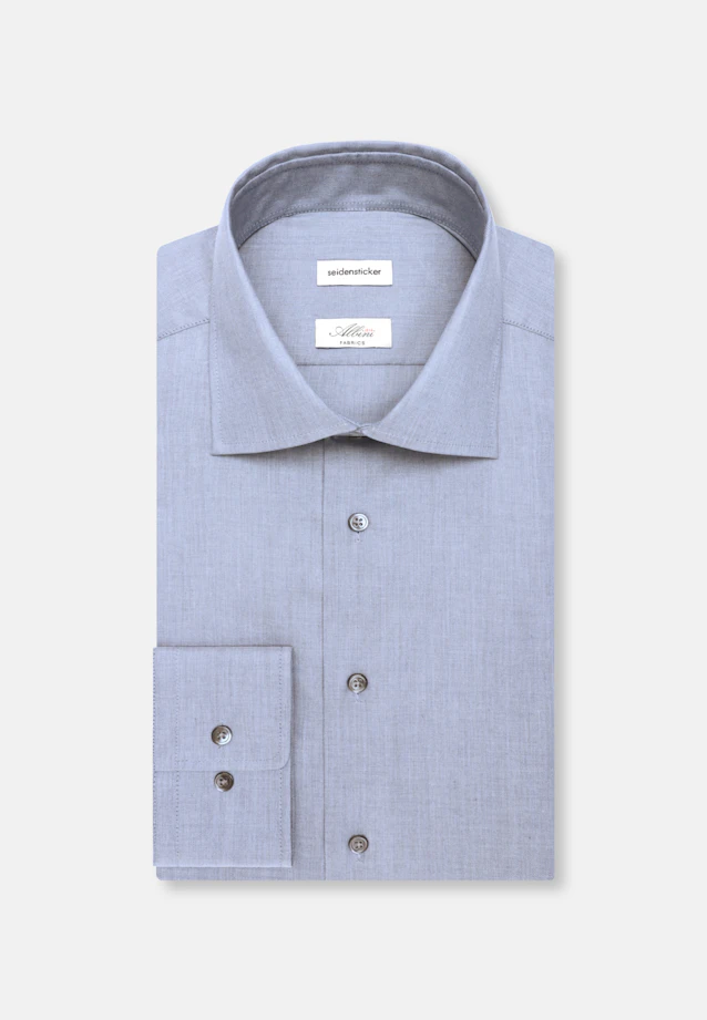 Slim Business shirt Uni in Mittelblau |  Seidensticker Onlineshop