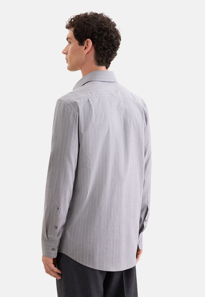 Regular Business shirt Stripes in Grey | Seidensticker online shop