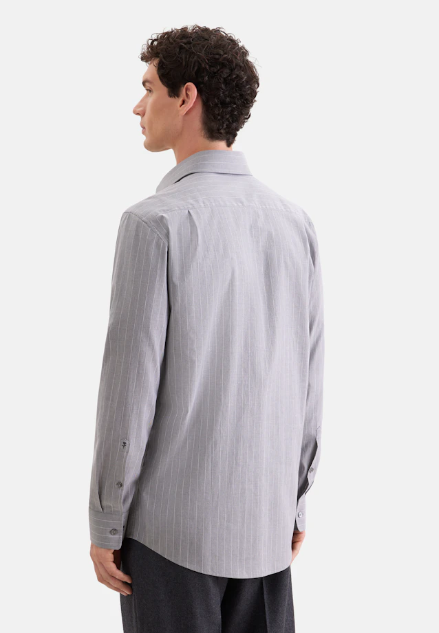Regular Business Hemd Gestreift in Grau |  Seidensticker Onlineshop