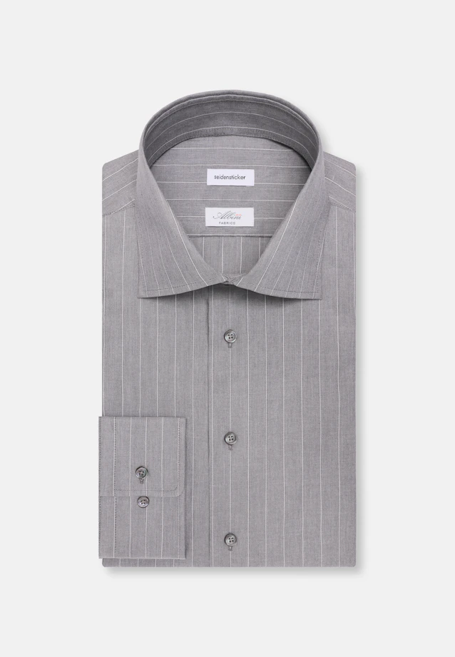 Regular Business shirt Stripes in Grey |  Seidensticker Onlineshop