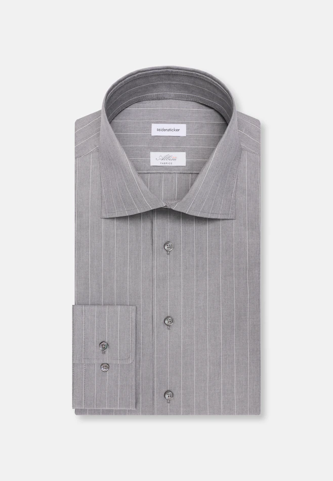 Regular Business Hemd Gestreift in Grau | Seidensticker Onlineshop