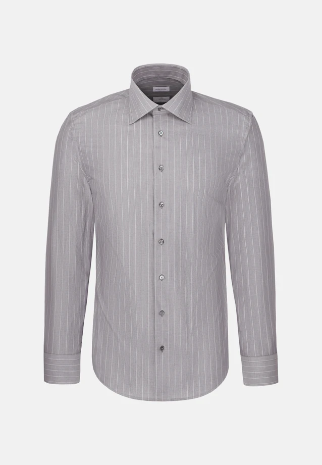 Regular Business shirt Stripes in Grey |  Seidensticker Onlineshop