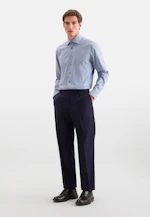 Regular Business shirt Stripes in Mittelblau |  Seidensticker Onlineshop