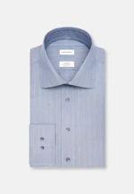 Regular Business shirt Stripes in Mittelblau |  Seidensticker Onlineshop