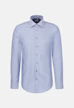 Regular Business shirt Stripes in Mittelblau |  Seidensticker Onlineshop