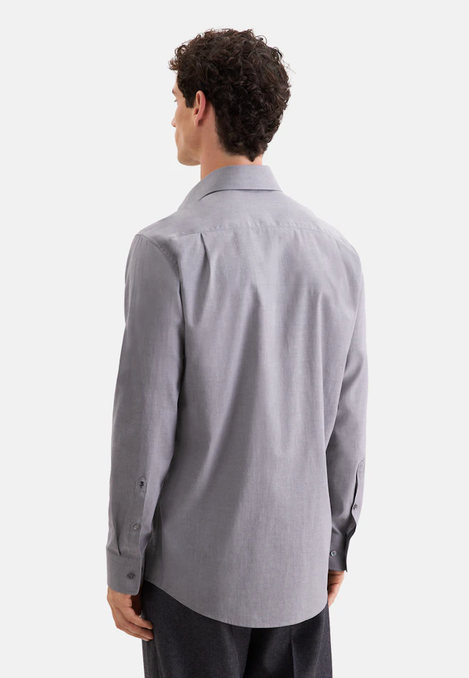 Regular Business shirt Uni in Grey | Seidensticker online shop