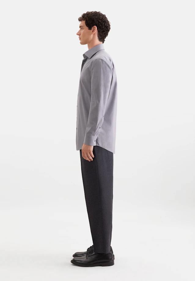 Regular Business shirt Uni in Grey |  Seidensticker Onlineshop