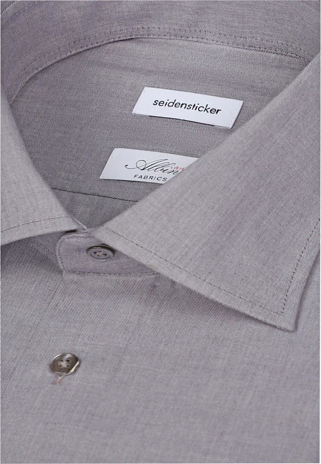 Regular Business shirt Uni in Grey |  Seidensticker Onlineshop