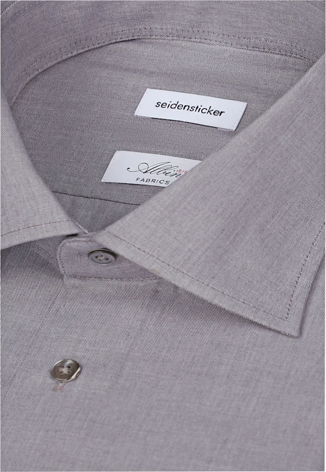 Regular Business Hemd Uni in Grau | Seidensticker Onlineshop