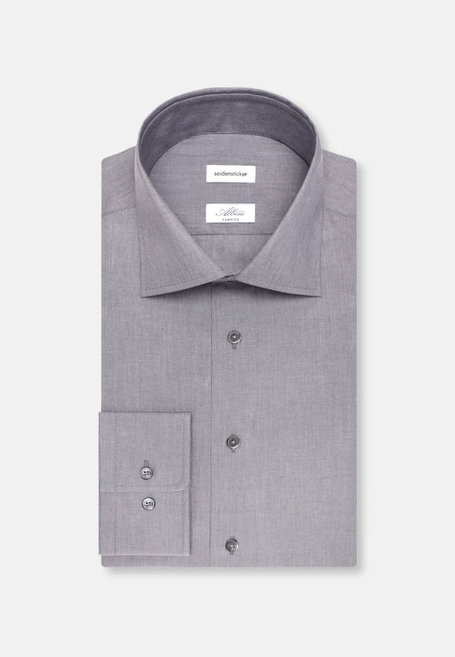 Regular Business shirt Uni in Grey |  Seidensticker Onlineshop