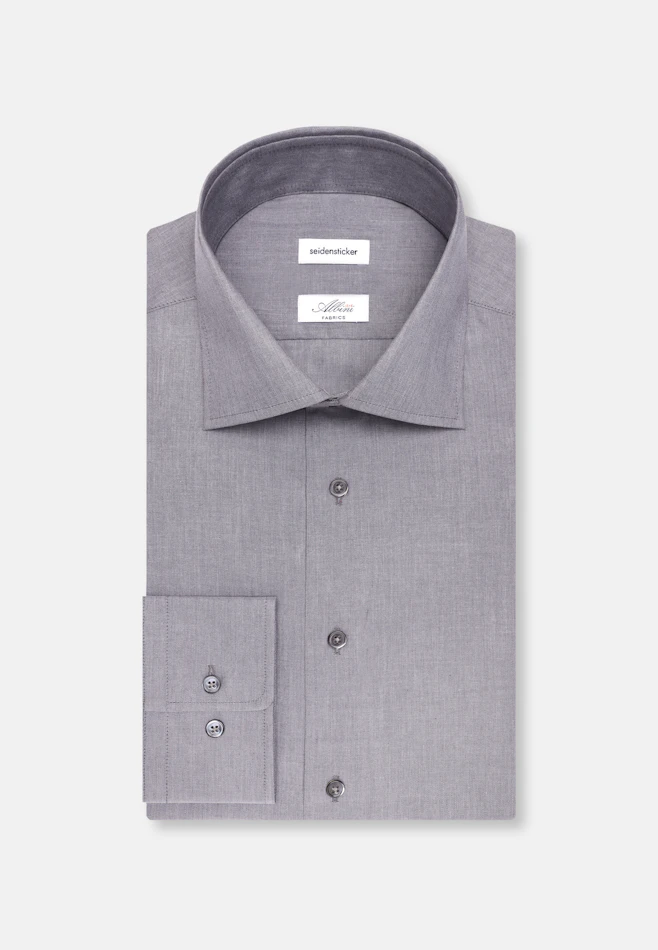 Regular Business shirt Uni in Grey | Seidensticker online shop