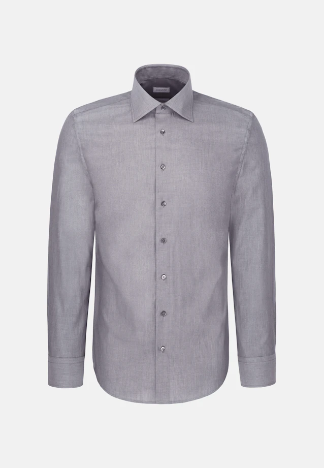 Regular Business shirt Uni in Grey |  Seidensticker Onlineshop