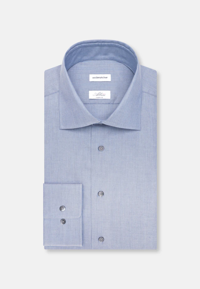 Regular Business shirt Uni in Mittelblau |  Seidensticker Onlineshop